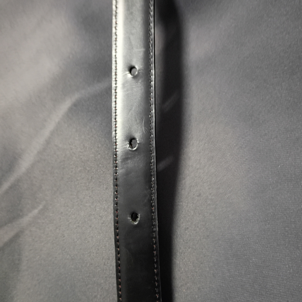 ❤️CARTIER PARIS SILVER BUCKLE WITH BLACK & BURGUNDY REVERSIBLE BELT 31-33.5 - Picture 8 of 9